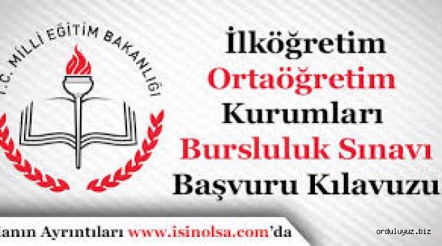 2018 İLKÖĞRETİM VE ORTAÖĞRETİM KURUMLARI BURSLULUK SINAVI