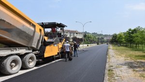 Düzce'de asfaltlama çalışmaları