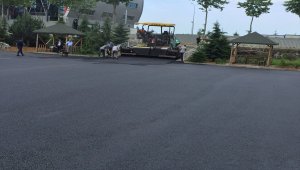 Trabzon'da yol asfaltlama çalışmaları