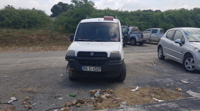 Bafra'da otomobil motosikletle çarpıştı: 1 yaralı