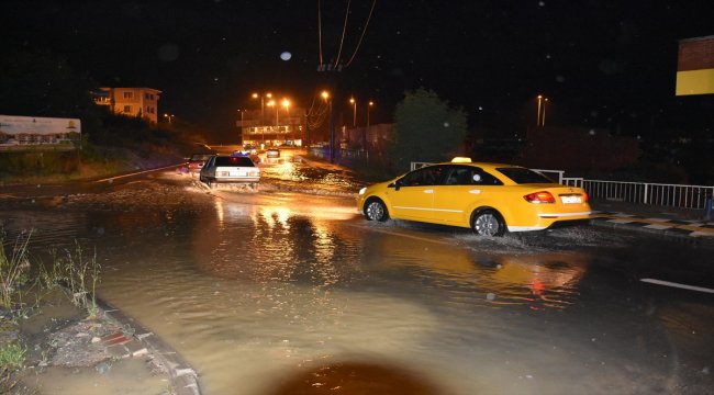 Bartın'da şiddetli yağış