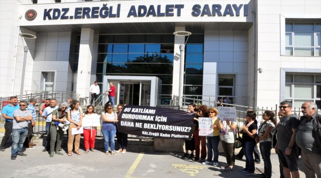 Ereğli Kadın Platformundan kadına şiddet protestosu