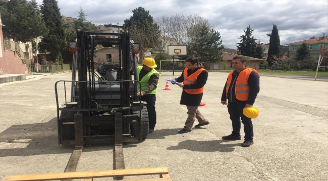 Hanönü'de Forklift kursu tamamlandı