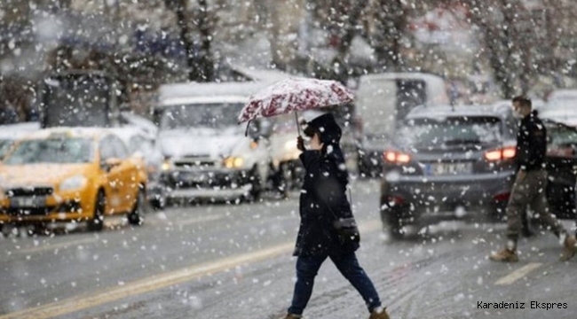 İstanbul için sağanak ve yoğun kar uyarısı