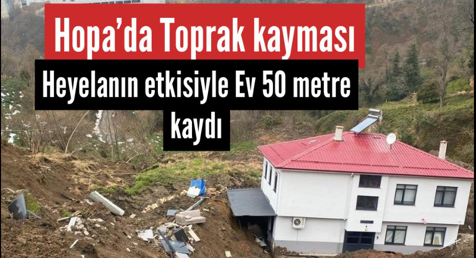 Kar suyunun erimesiyle birlikte başlayan toprak kaymaları yüksek kesimde yaşayanları endişelendiriyor