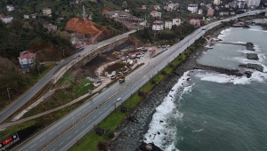  Rize’nin Yeni Otobüs Terminalinde Çalışmalar Hız Kesmeden Devam Ediyor