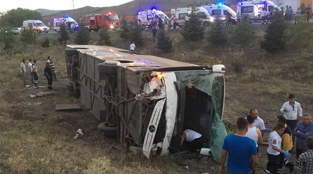 Ankara'da feci otobüs kazası