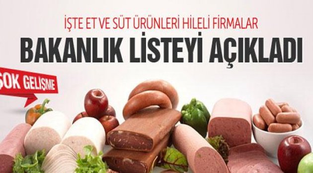 Bakanlık o firmaları ifşa etti!