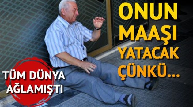 Banka önünde ağlayan Yunan emekliye Avustralya'dan yardım