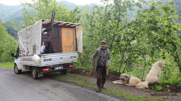 Çadır kurmaktan sıkılan çoban çözümü buldu