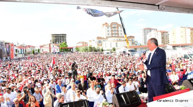 CHP'nin cumhurbaşkanı adayı İnce, Kastamonu'da