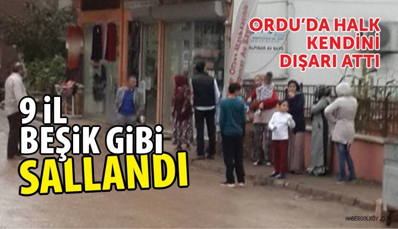 Erbaa'da deprem oldu Ordu sallandı! Halk kendini dışarı attı