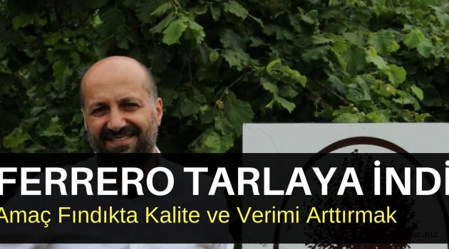 FERRERO TARLAYA İNDİ: AMAÇ FINDIKTA KALİTE VE VERİMİ ARTTIRMAK