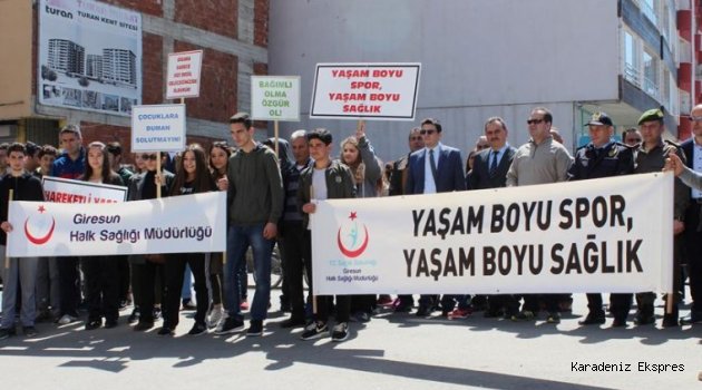 Giresun'da sağlıklı yaşam yürüyüşü