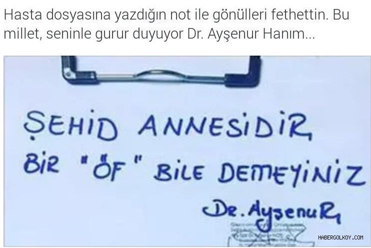 Hasta Dosyasına Not: Şehit Annesidir Bir “Öf” Bile Demeyiniz