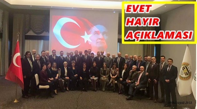 KARADENİZ BAROLARINDAN ORTAK AÇIKLAMA: ‘EVET’ VEYA ‘HAYIR’ DİYENLERE SAYGI DUYULMALI