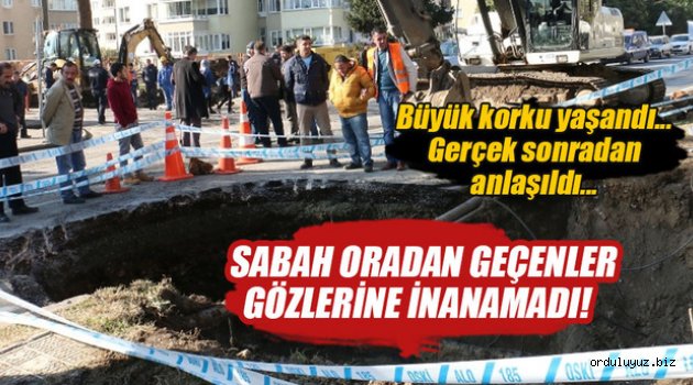 Ordu’da sahil yolu çöktü: 4 metrelik çukur oluştu