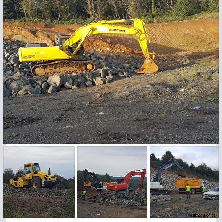 Ordu-Gölköy yolu'nda seçim öncesi yeniden sarı dozerler ortaya çıktı!..