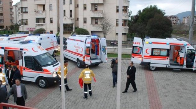 Ordu'ya 10 Yeni Ambulans tahsis edildi