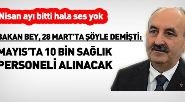 Sağlık personeli adayları açıklama bekliyor