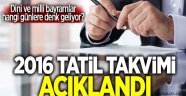 2016’da Ne Kadar Tatil Yapacağız ?