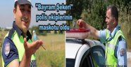 Bayram şekeri polis ekiplerinin maskotu oldu