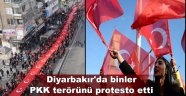 Diyarbakır'da binlerce kişi PKK terörünü protesto etti