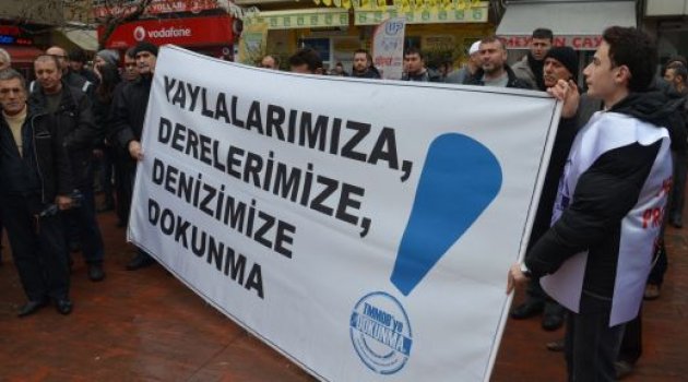 TMMOB'dan "Siyanür" Protestosu