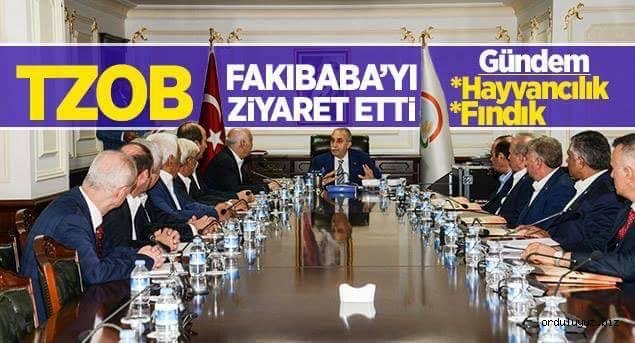 TZOB Fakıbaba’yı ziyaret etti!