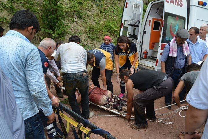 ULUBEY SAYACA MAHALLESİ'NDE İNANILMAZ KAZA